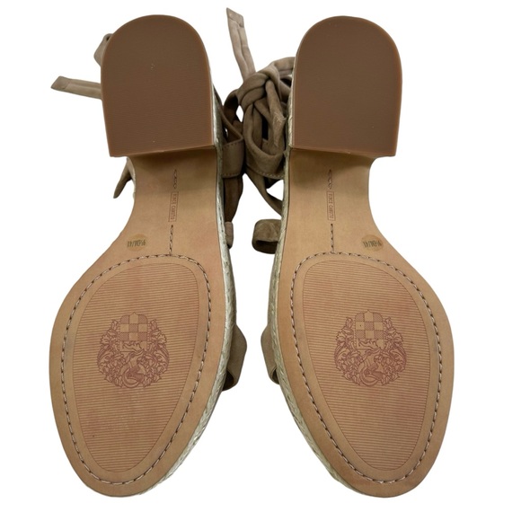 NWOT Vince Camuto Roreka Espadrille Platform Sandals in Tortilla Beige Size 9.5M - Picture 13 of 16